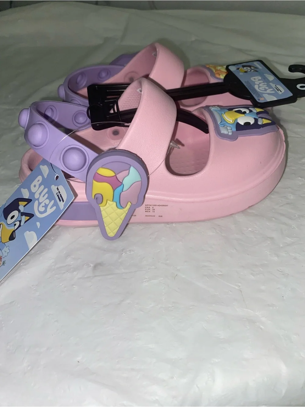 Kids Pink Cartoon Strap Sandals